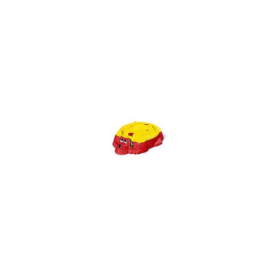 Песочница KIDS  Собачка с крышкой 432, красный/желтый