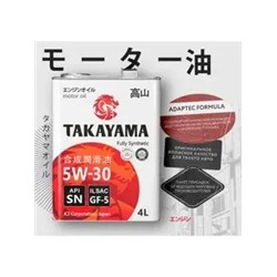 Масло моторное TAKAYAMA GF-5 SN 5W30 4L (уценка)