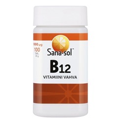 Витамины Sana-sol B12 1000 мкг Vitamiini Vahva 100 таблеток