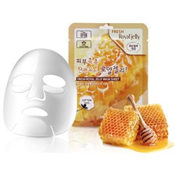 Тканевая маска для лица с маточным молочком 3W Clinic Fresh Royal Jelly Mask Sheet, 30 гр