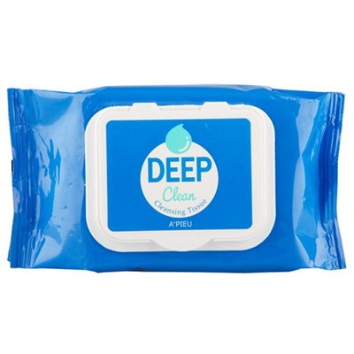 Очищающие салфетки для снятия макияжа A'Pieu Deep Clean Cleansing Tissue, 25шт
