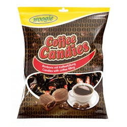Карамель леденцовая Woogie  Coffee Candies - candies with coffee filling 150 г
