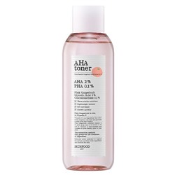 Тонер для лица с AHA /PHA -кислотами и экстрактом розового грейпфрута SkinFood Pink Grapefruit Aha 2% Toner, 200 мл