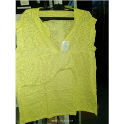 блузка желтая с вырезом