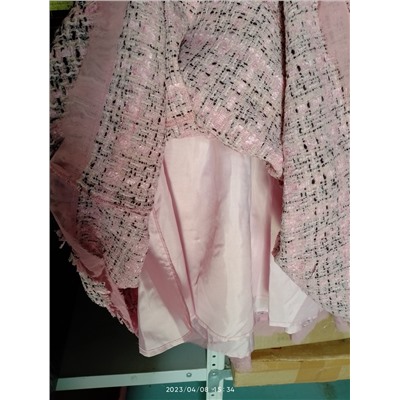 платье на девочку розовое с подкладкой