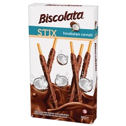 Палочки бисквитные Biscolata с шоколадом и кокосом 32 г