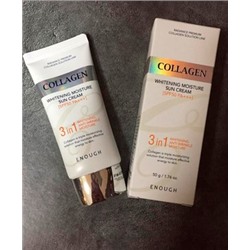 Отбеливающий солнцезащитный крем с коллагеном Enough Whitening Collagen Moisture Sun Cream SPF50 PA+++, 50г