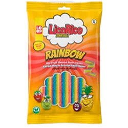 Жевательный мармелад LicoRico Sour Belts Rainbow 80гр