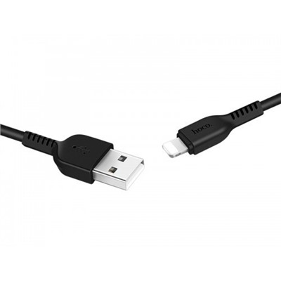 Дата-кабель USB 2.0A для Lightning 8-pin Hoco X20 FLASH TPE 1м (Black)