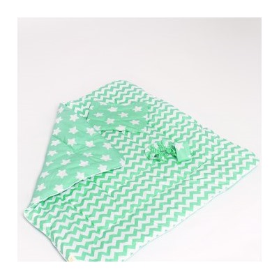 Конверт-одеяло "Звездопад" (зеленый)