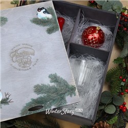 Деревянный подарочный ящик Wood Line: Grande 32 см (Christmas Apple)