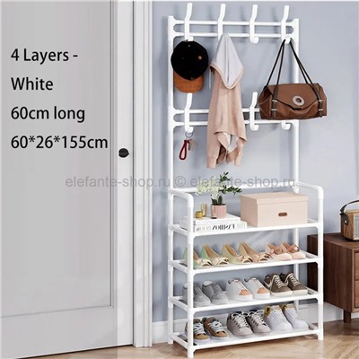 Стеллаж для одежды и обуви Clothes Rack White BK-10 (BJ)