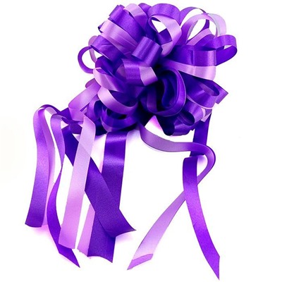 Бант-шар Пастель "Комбо" Фиолетовый с нежно-розовым / 11 см 11 см /d-38,5 см