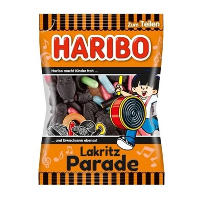 Конфеты жевательные HARIBO Lakritz Parade 175 г