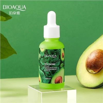 BIOAQUA  Эссенция для лица NIACINOME Avocado Увлажняющая, Омолаживающая с АВОКАДО  30мл  (BQY-45725)