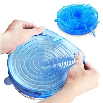 Набор силиконовых крышек Silicone Sealing Lids, 6 шт оптом