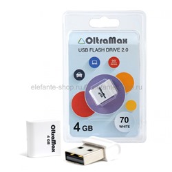 Флеш-накопитель USB 4GB OltraMax 70 White (UM)