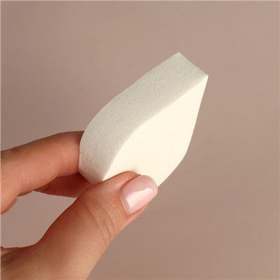 Спонж для макияжа «Плоская капля», 6 × 4,5 см, цвет МИКС