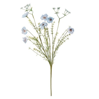 Искусственный цветок «Лен полевой», высота 50 см, цвет голубой