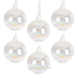 Набор стеклянных шаров Isola Transparente 8 см, 12 шт (Koopman)
