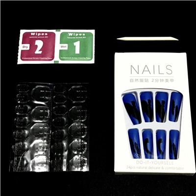 NAILS, Накладные ногти с клеевыми стиками 24 шт №05