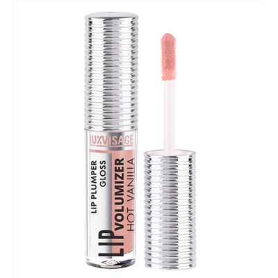 LuxVisage Блеск-плампер для губ  LIP volumizer hot vanilla, тон 304 Caramel,Unicorn 2.9г