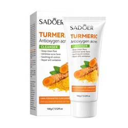 SADOER  Пенка для умывания TURMERIC Antioxigen Acnes Антиоксидантная Анти-Акне КУРКУМА  100г  (SD-88869)