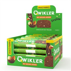 Шоколадный батончик без сахара "QWIKLER" (Квиклер) - Шоколадно-ореховое пралине