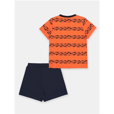 CSBB 90190-29-380 Комплект для мальчика (футболка, шорты),оранжевый