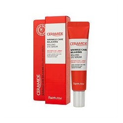 Сыворотка для век Farmstay Ceramide Wrinkle Care Relaxing Rolling Eye Serum 25ml увлажняющая с керамидами