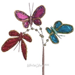 Декоративная ветка с бабочками Butterfly Valley 46 см (Goodwill)