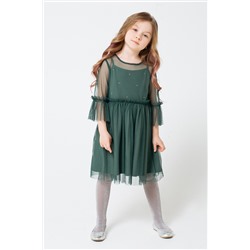 Платье  для девочки  КР 5562/зеленый к223