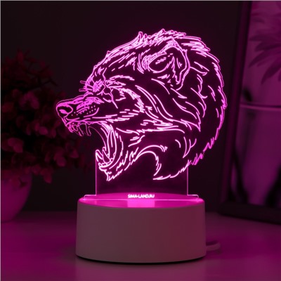 Светильник "Оборотень" LED RGB от сети 14,3х9,5х14,3 см