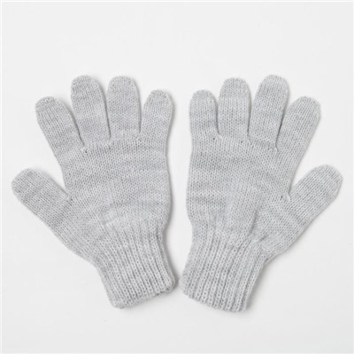 Перчатки для девочки, цвет серый, размер 14