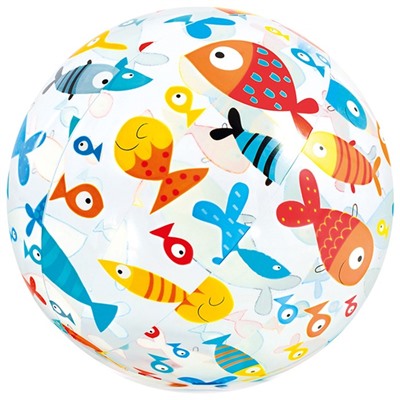 Мяч пляжный «Узоры», d=51 см, от 3 лет, цвет МИКС, 59040NP INTEX