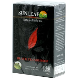 SUNLEAF. Black Tea Soursop 100 гр. карт.пачка