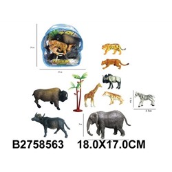 Набор диких животных 9шт., в сумочке (2758563)