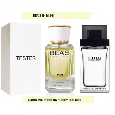 Тестер Beas Carolina Herrera Chic for men 50 ml арт. M 241 (без коробки)