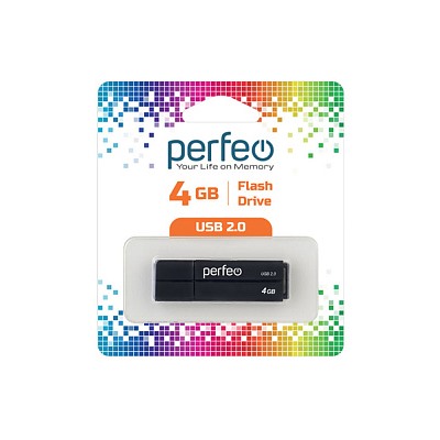 Флеш-диск Perfeo USB 64GB C01G2 Black PF-C01G2B064