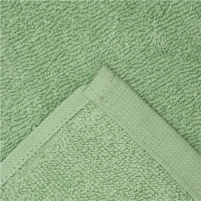 Полотенце махровое "Этель" 30*60 см, цв. светло-зелёный, 100% хлопок, 340 г/м2