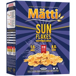 Хлопья   Matti Sun Flakes кукурузные, 250г