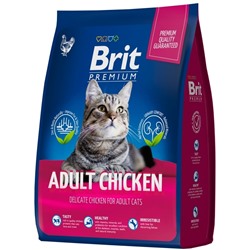 Brit Premium Cat Adult Chicken корм с курицей для взрослых кошек