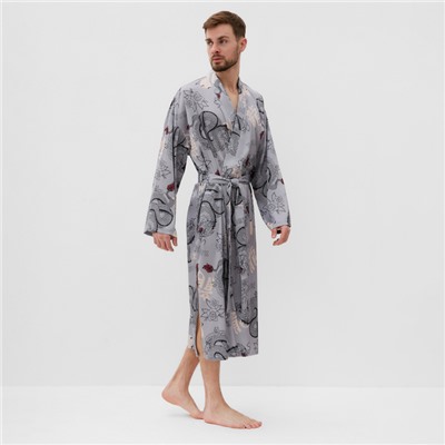 Халат домашний KAFTAN "Дракон", р.52-54. серый