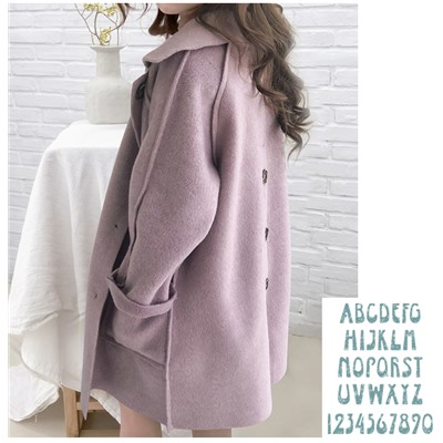 Пальто для девочек арт КД49, цвет:фиолетовый