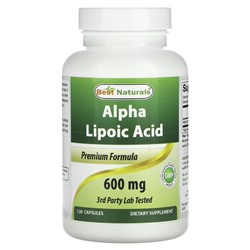 Best Naturals, Alpha Lipoic Acid, 600 mg, 120 Capsules