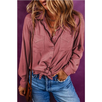 Bonbon Chest Pockets Loose Fit Shirt