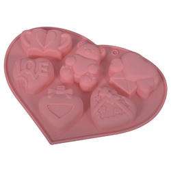 Форма для шоколадных конфет "Сердце". Размер 20,5х14х2 см. NEW