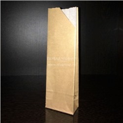 Пакет для чая, дизайн "Крафт полоска и бумага", 100 г