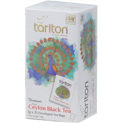 TARLTON. Premium Ceylon Black Tea в конвертах карт.пачка, 25 пак.