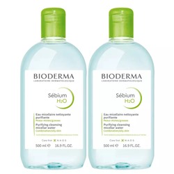 Биодерма Мицеллярная вода для жирной и проблемной кожи, 2х500 мл (Bioderma, Sebium)